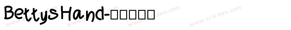 BettysHand字体转换