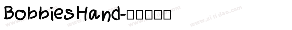 BobbiesHand字体转换