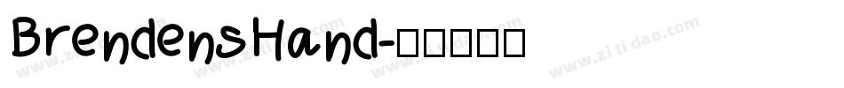 BrendensHand字体转换