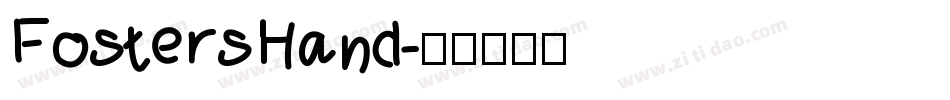FostersHand字体转换