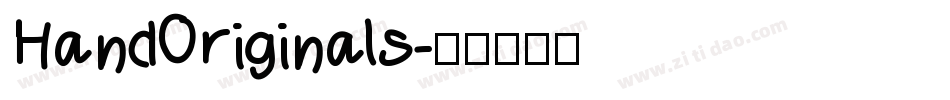 HandOriginals字体转换