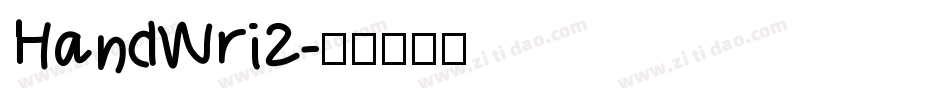 HandWri2字体转换