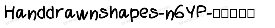 Handdrawnshapes-n6YP字体转换