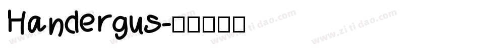 Handergus字体转换