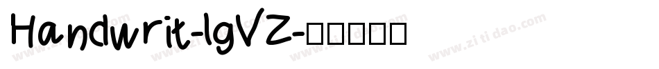 Handwrit-lgVZ字体转换