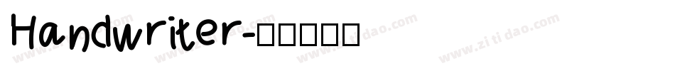Handwriter字体转换