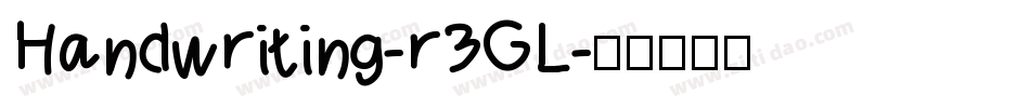 Handwriting-r3GL字体转换