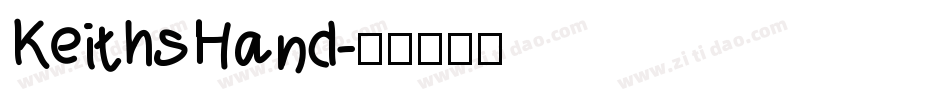KeithsHand字体转换