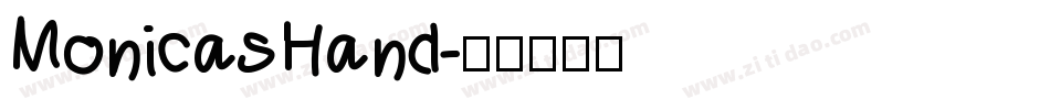 MonicasHand字体转换