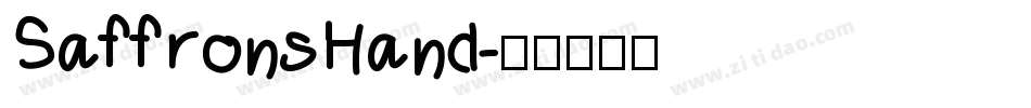 SaffronsHand字体转换