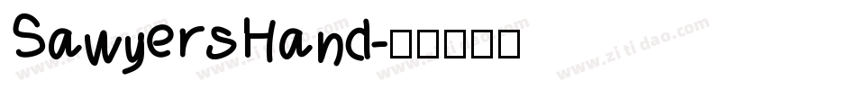SawyersHand字体转换