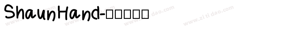 ShaunHand字体转换