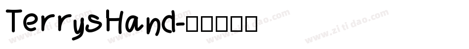 TerrysHand字体转换