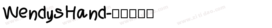 WendysHand字体转换
