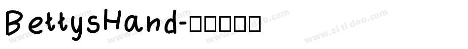 BettysHand字体转换