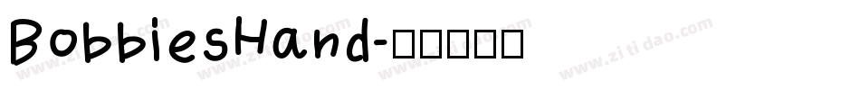 BobbiesHand字体转换