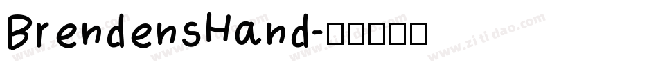 BrendensHand字体转换