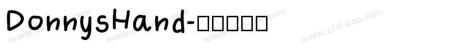 DonnysHand字体转换