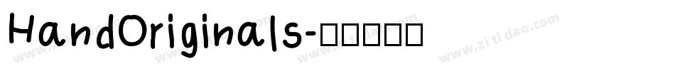 HandOriginals字体转换