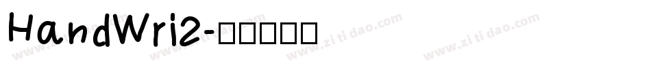 HandWri2字体转换