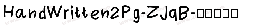 HandWritten2Pg-ZJqB字体转换
