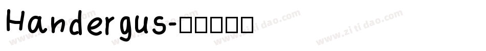 Handergus字体转换