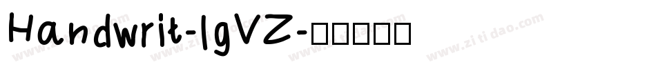Handwrit-lgVZ字体转换