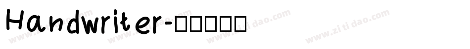 Handwriter字体转换