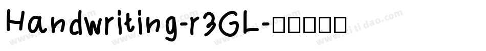 Handwriting-r3GL字体转换