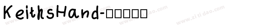 KeithsHand字体转换
