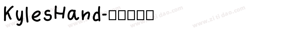 KylesHand字体转换