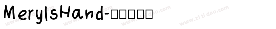 MerylsHand字体转换