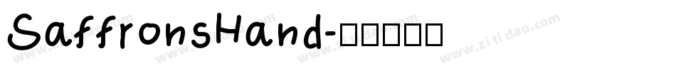 SaffronsHand字体转换