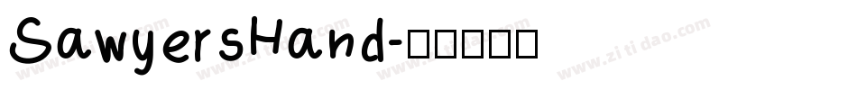 SawyersHand字体转换