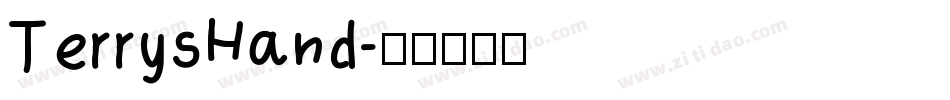 TerrysHand字体转换