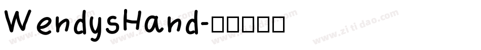 WendysHand字体转换