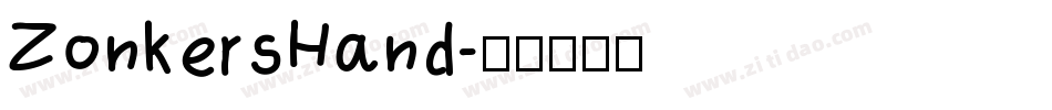 ZonkersHand字体转换