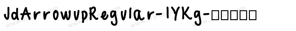 JdArrowupRegular-1YKg字体转换