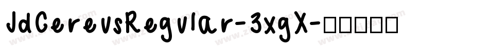 JdCereusRegular-3xgX字体转换
