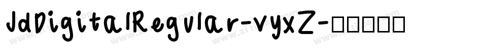 JdDigitalRegular-vyxZ字体转换