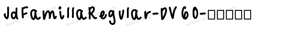 JdFamillaRegular-DV60字体转换