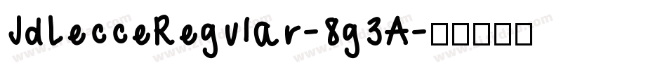 JdLecceRegular-8g3A字体转换