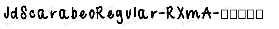 JdScarabeoRegular-RXmA字体转换
