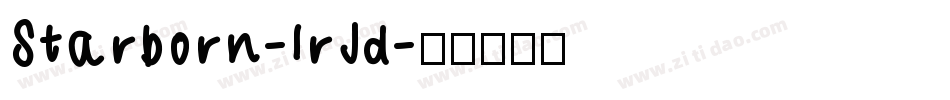 Starborn-lrJd字体转换