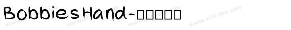 BobbiesHand字体转换