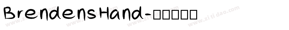 BrendensHand字体转换