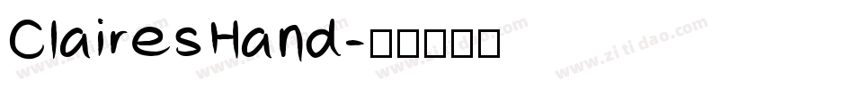ClairesHand字体转换