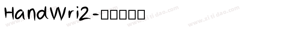 HandWri2字体转换
