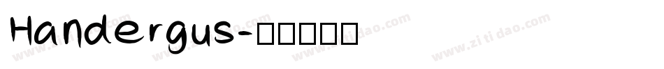 Handergus字体转换