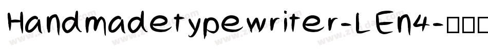 Handmadetypewriter-LEn4字体转换